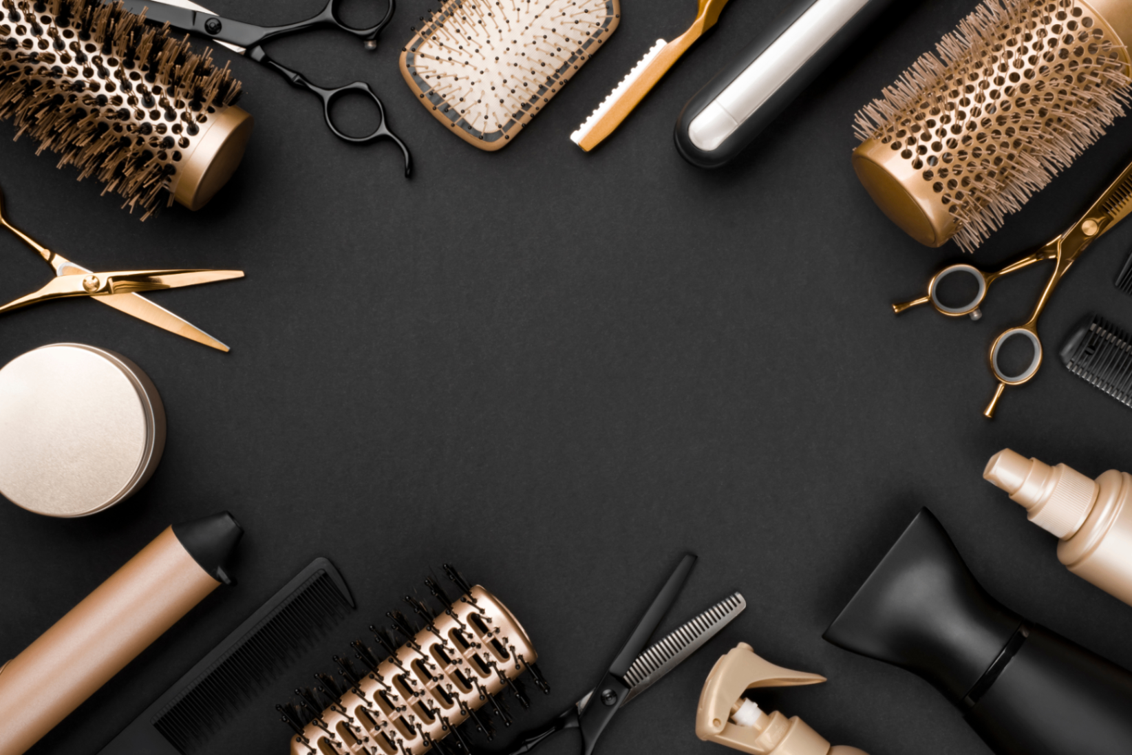 Organised beauty station with professional tools